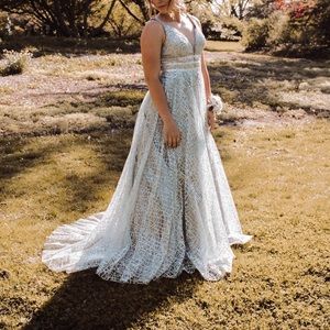 Silver Prom Dress